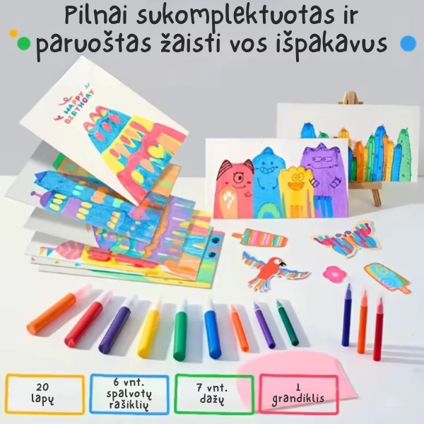 Piešimo meno rinkinys vaikams