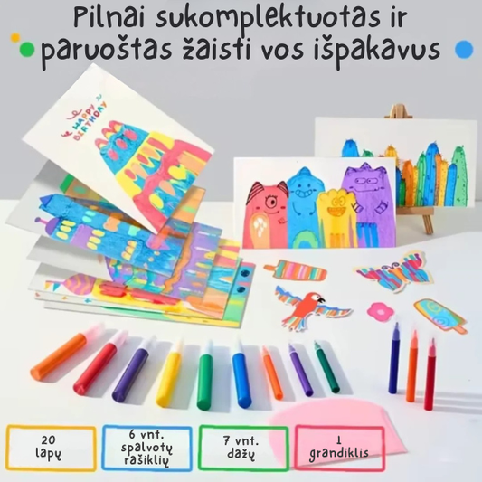 Piešimo meno rinkinys vaikams