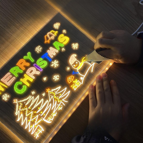 LED piešimo lenta vaikams