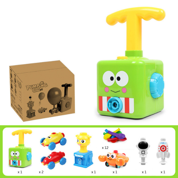 Balionu varomų mašinėlių paleidimo rinkinys