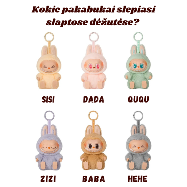 LABUBU „Have a Seat“ kolekcijos riboto leidimo slapta dėžutė iš Pop Mart