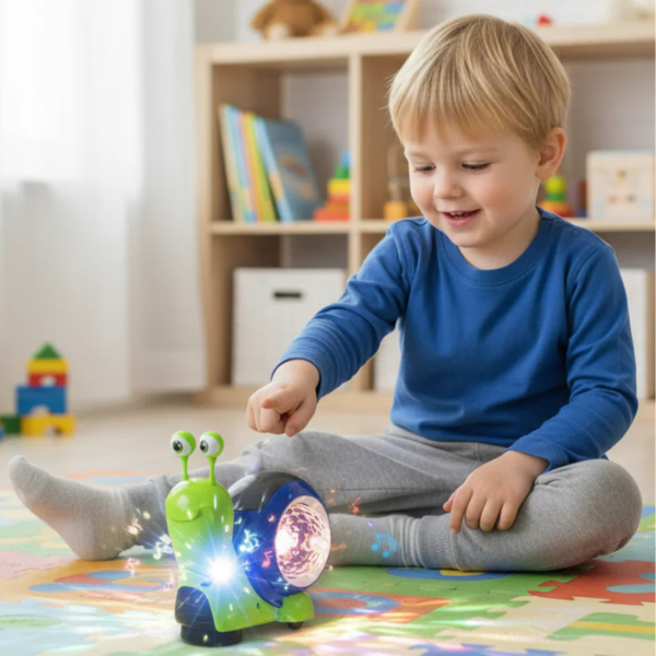 Šviečianti ir grojanti sraigė