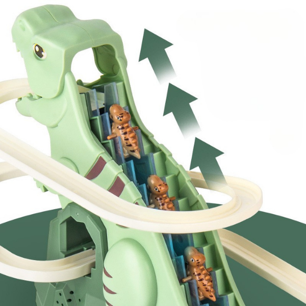 Dinozaurų lenktynių trasa – elektrinė kopimo trasa vaikams