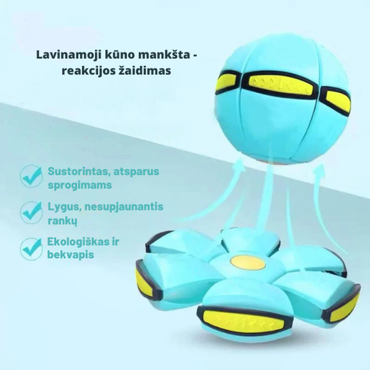 Magiškas šokinėjantis kamuolys „Skraidantis diskas“