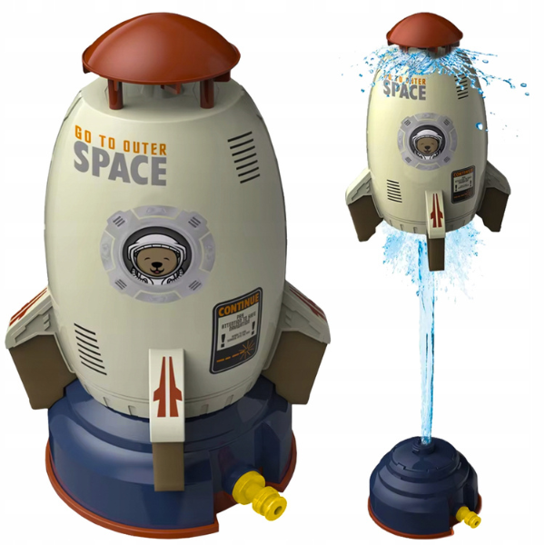 Vaikiška vandens raketa su fontano efektu – sodo purkštuvas vaikams