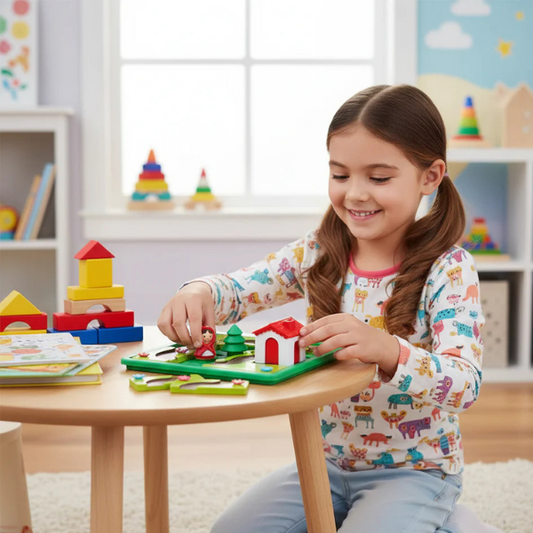 Montessori „Raudonkepuraitės“ dėlionė