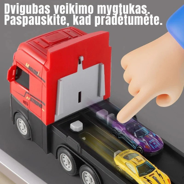 Vaikiškas lenktynių trasos sunkvežimis