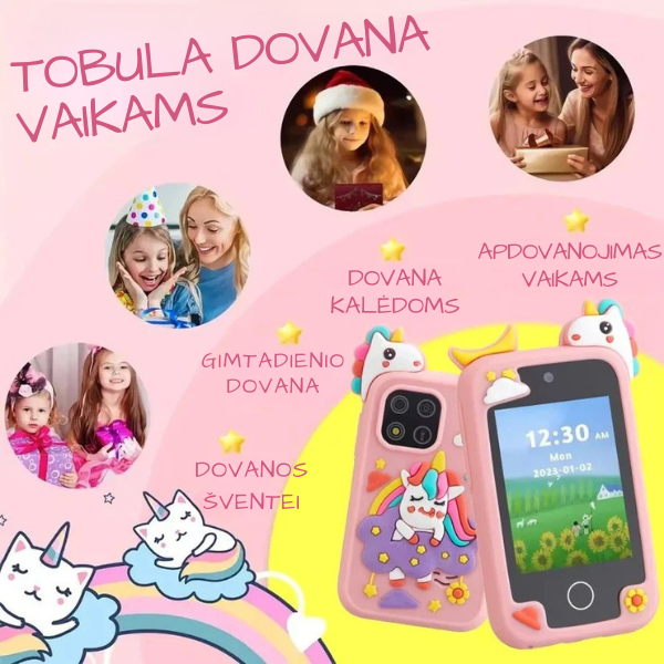 Vaikiškas edukacinis išmanusis telefonas