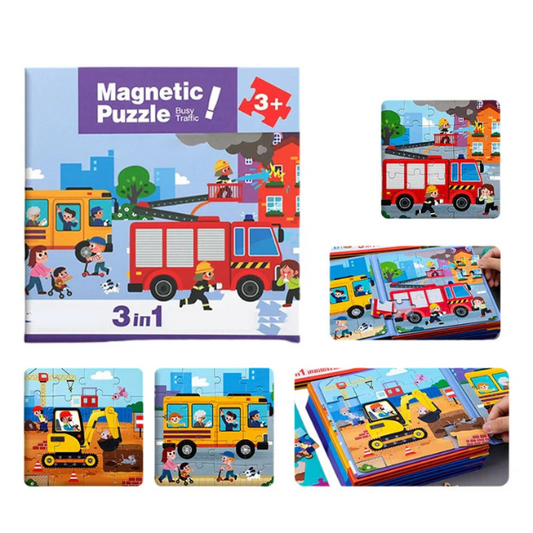 Magnetinė Montessori dėlionių knygelė