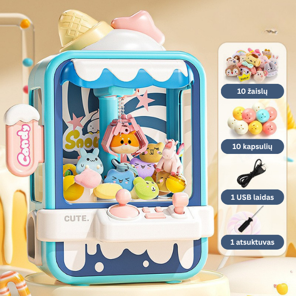 Interaktyvus žaislinis automatas su žaislais