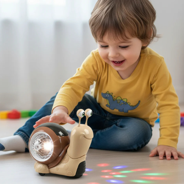 Šviečianti ir grojanti sraigė