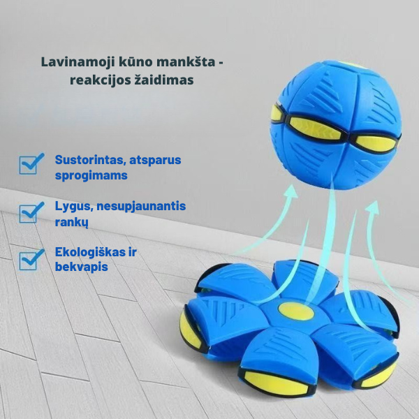Magiškas šokinėjantis kamuolys „Skraidantis diskas“
