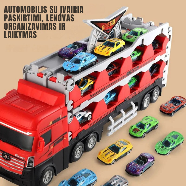 Vaikiškas lenktynių trasos sunkvežimis