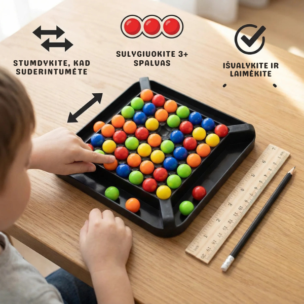 Spalvų derinimo loginis žaidimas