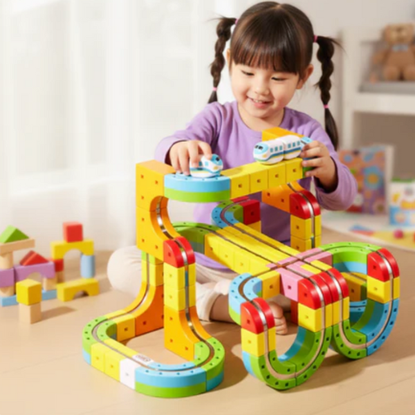 Magnetinė antigravitacinė trasa su traukinuku