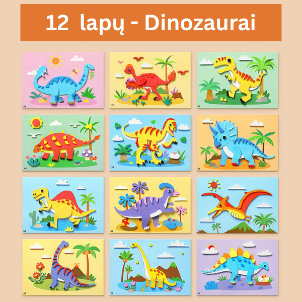 Kūrybinis lipdukų rinkinys vaikams