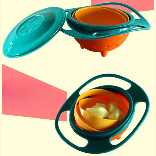 360° neišsiliejantis dubenėlis vaikams