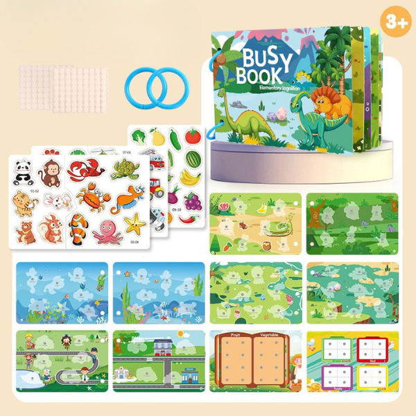 Vaikiška Montessori užimtumo knygelė