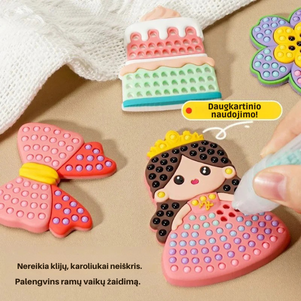 Magiškas DIY karoliukų dėliojimo rinkinys