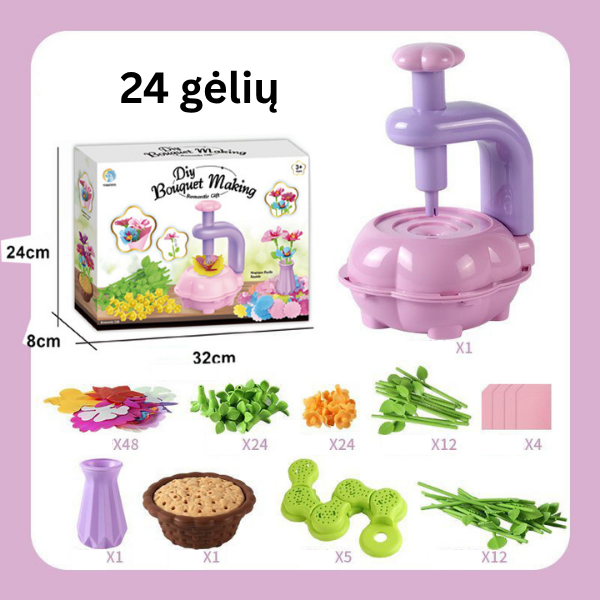 Gėlių kūrybos rinkinys vaikams