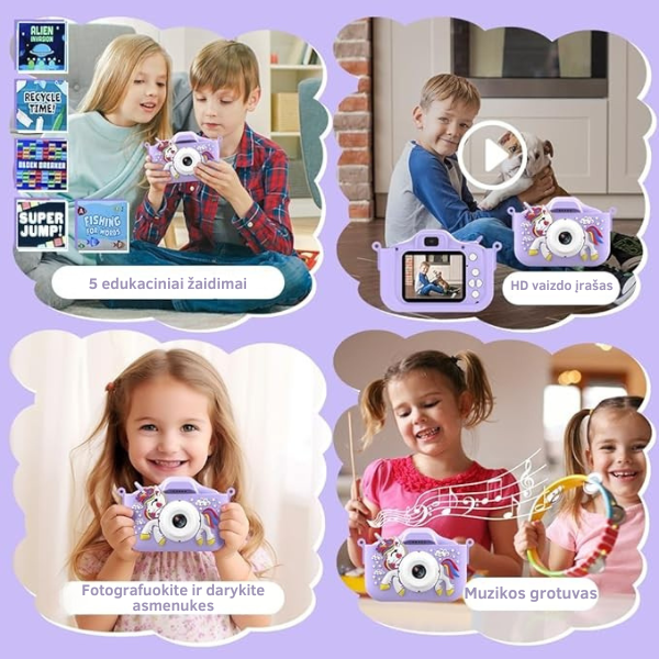Vaikiškas skaitmeninis fotoaparatas