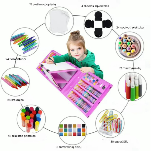 Vaikiškas piešimo rinkinys