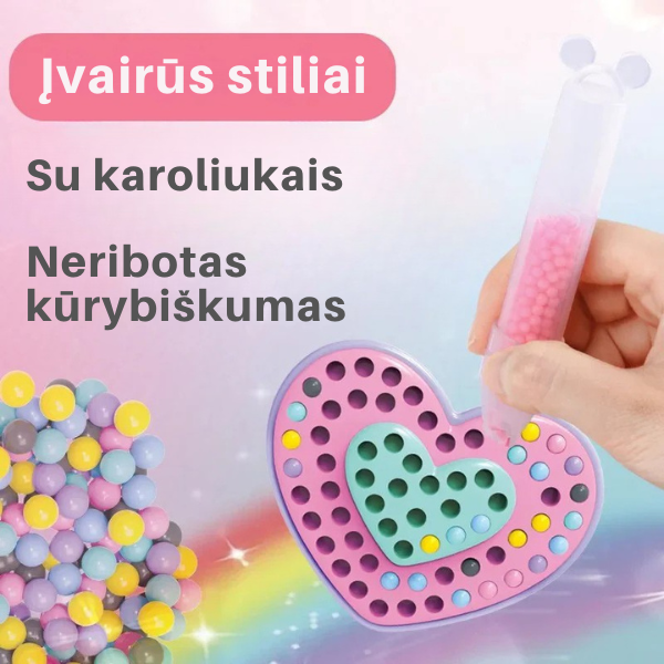 Magiškas DIY karoliukų dėliojimo rinkinys