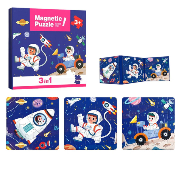 Magnetinė Montessori dėlionių knygelė