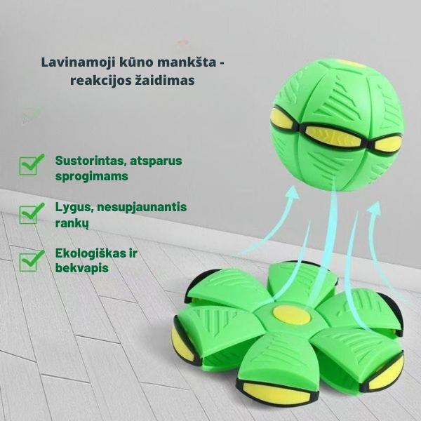 Magiškas šokinėjantis kamuolys „Skraidantis diskas“