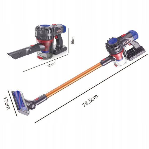 Vaikiškas belaidis dulkių siurblys 4 in 1 su garso efektais