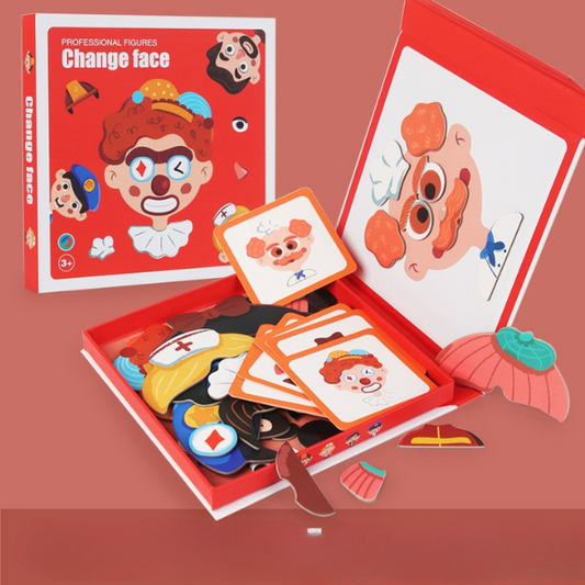 Edukacinis emocijų pažinimo magnetinis dėlionės žaidimas