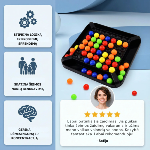 Spalvų derinimo loginis žaidimas