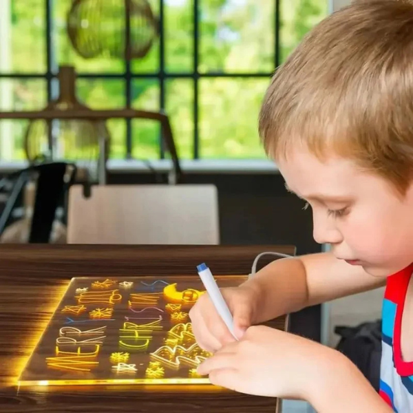 LED piešimo lenta vaikams