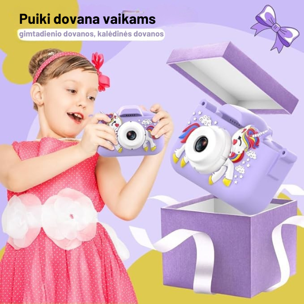 Vaikiškas skaitmeninis fotoaparatas