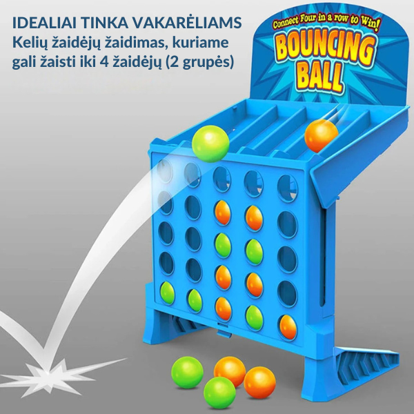 „Keturi iš eilės" taiklumo žaidimas šeimai