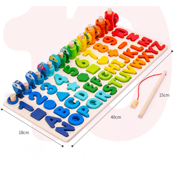 Montessori medinis lavinamasis žaidimų stalas