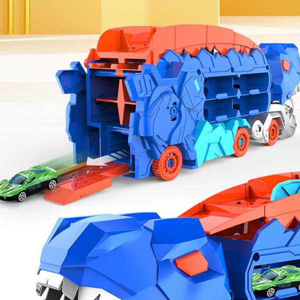 Dinozauras-automobilis su mini mašinėlėmis