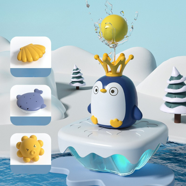 Purškiantis pingvinas - vonios žaislas