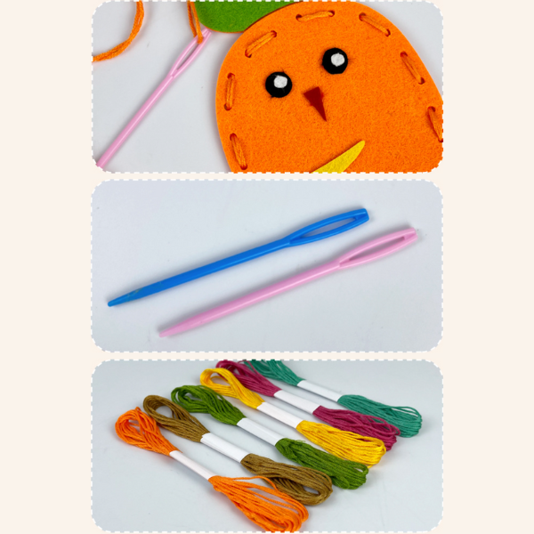Vaikiškas DIY siuvimo rinkinys iš veltinio
