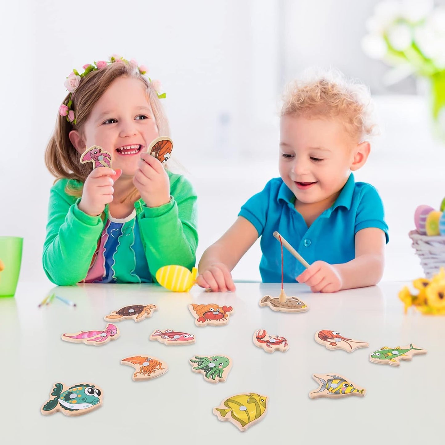Montessori magnetinis žvejybos žaidimas vaikams