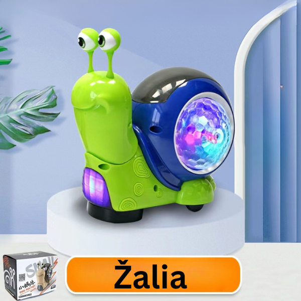 Šviečianti ir grojanti sraigė