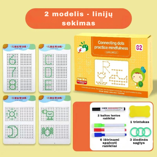 Magiškas rašymo ir braižymo pratybų rinkinys vaikams