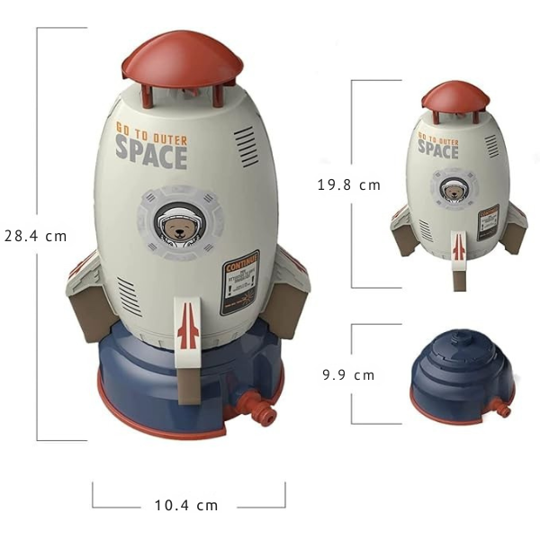 Vaikiška vandens raketa su fontano efektu – sodo purkštuvas vaikams