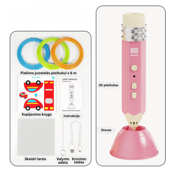 3D piešimo rašiklis