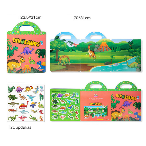 Vaikiška lipdukų knygelė