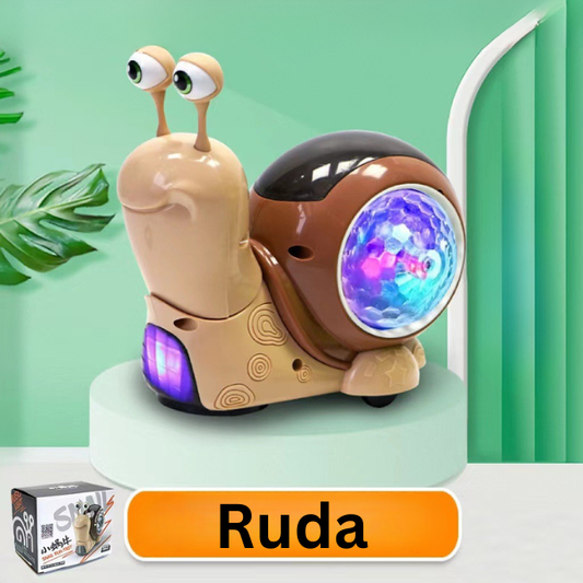 Šviečianti ir grojanti sraigė