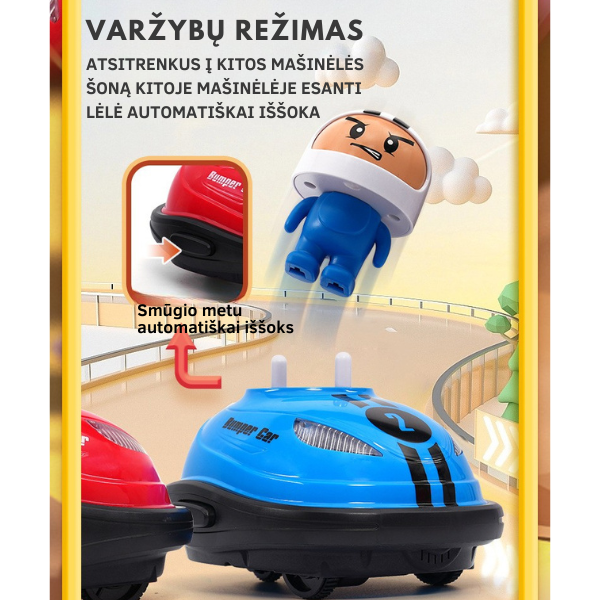 Linksmas mašinyčių žaidimas