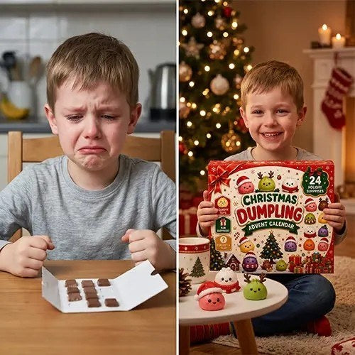 Koldūnėlių squishy advento kalendorius – 24 minkštos staigmenos